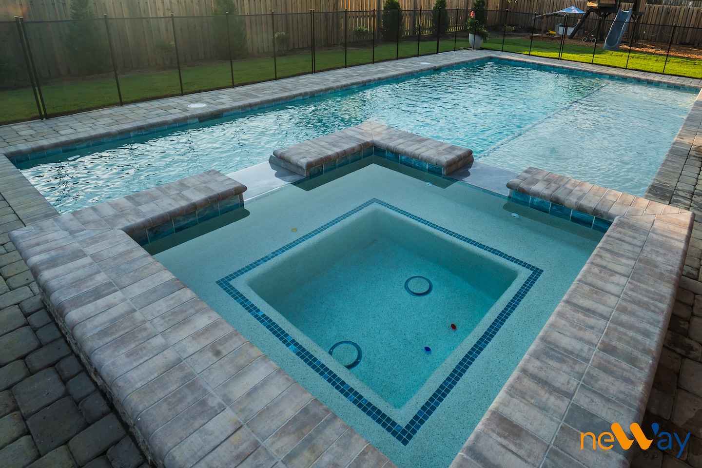 pool, spa, by Alpharetta GA pool builder, Neway Pools