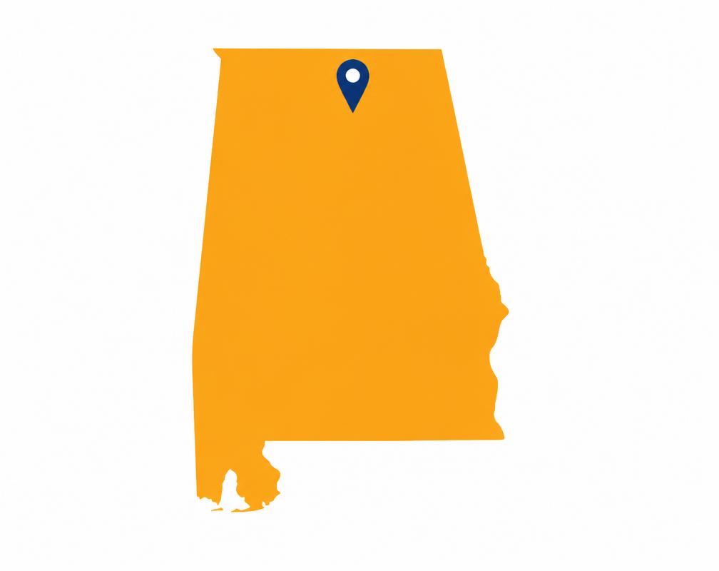 Huntsville, Alabama service area map